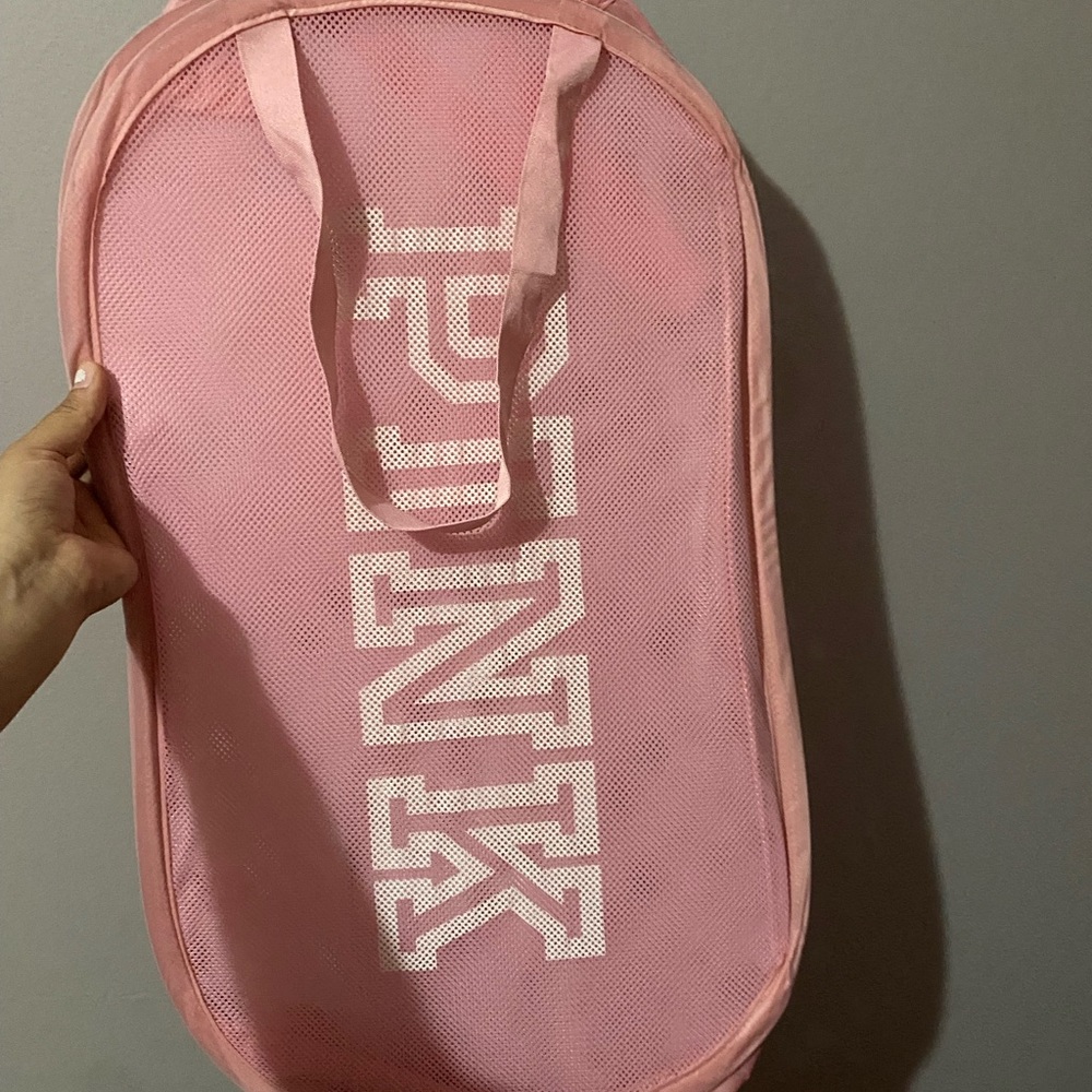 Pink basket laundry